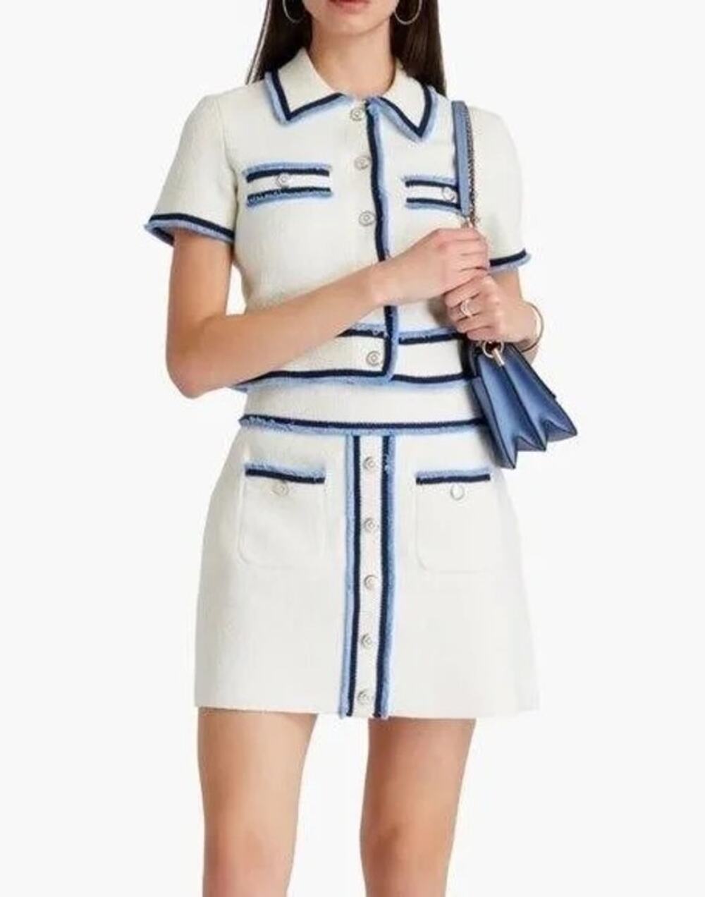 Maje Terry Knit Skirt